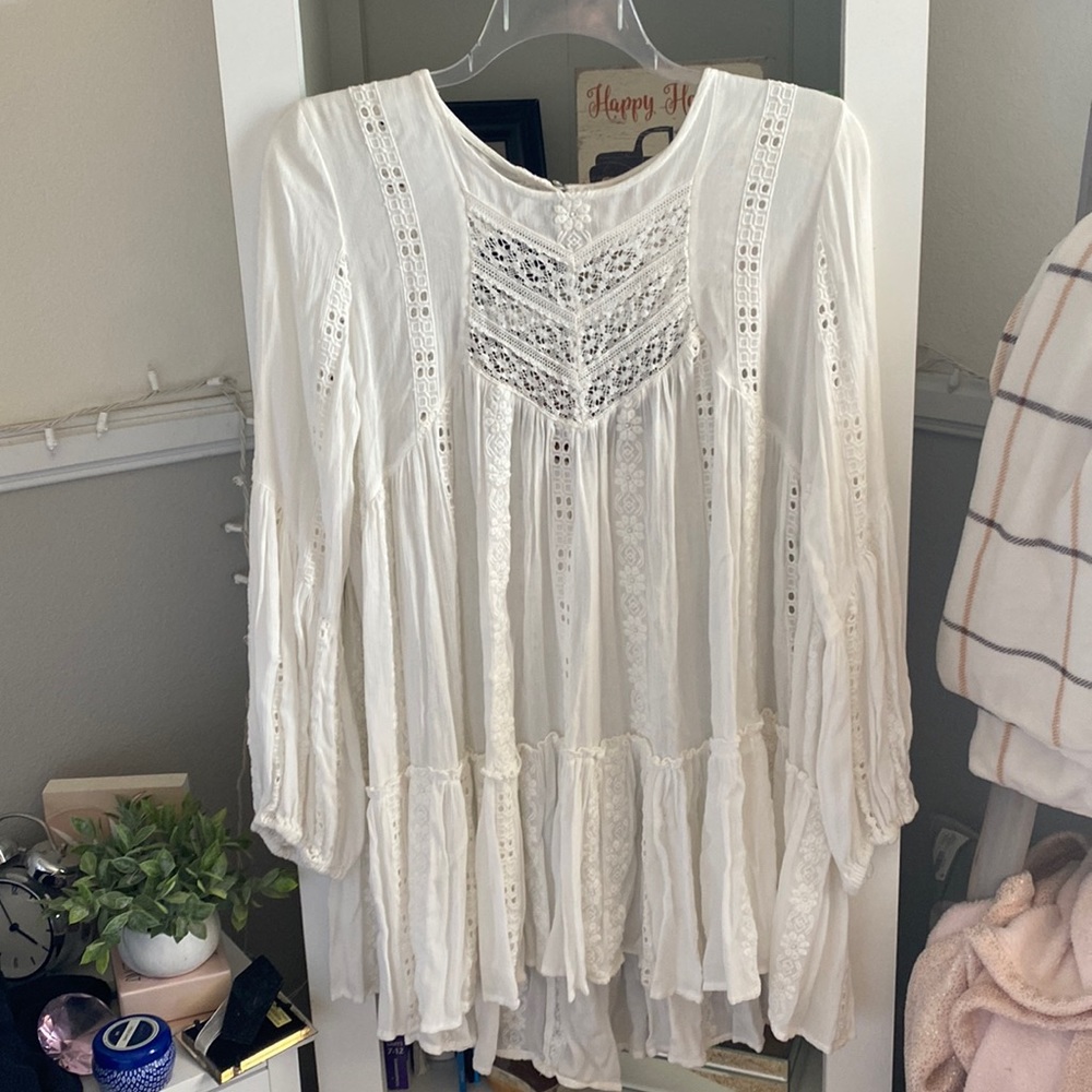 IVORY FREE PEOPLE DRESS